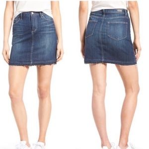 Paige Elaina Released Hem Denim Skirt